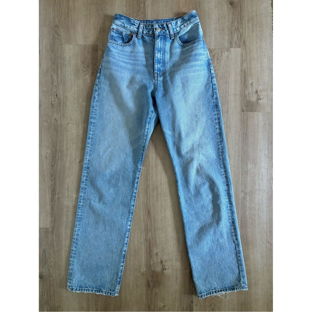Madewell Curvy ‘90’s Straight Jeans Women’s 25 Classic Light Blue